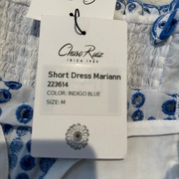 Marianne Short Embroidered Dress by Charo Ruiz Ibiza - Picture 6 of 10